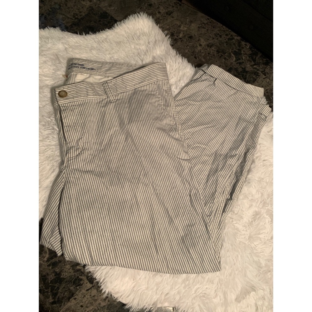 Striped girlfriend jeans